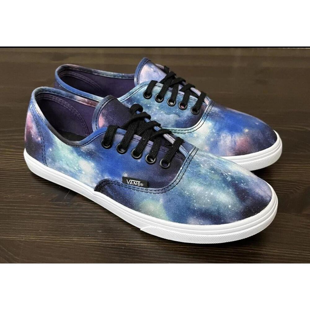 VANS Atwood Cosmic Galaxy Women's Size 7 Blue Lace-up Low Skate Shoes Sneakers